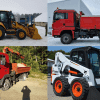 Statybinės technikos nuoma, račiokas, savivartis, bobcat, , fiskaras, MAN